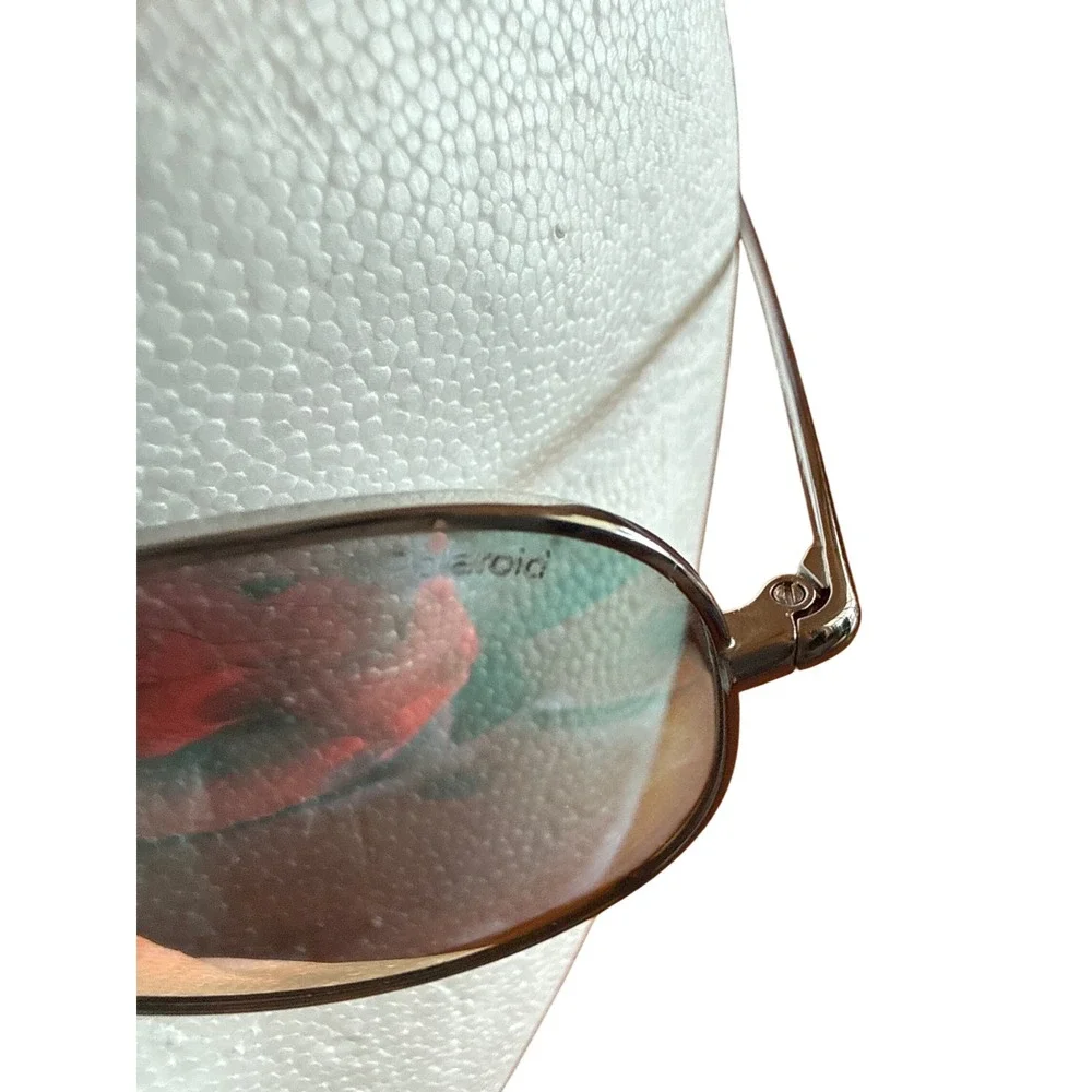 Polaroid Aviator Sunglasses Mens Womens Silver Frame Gradient Lenses‎ PLD 6012 N